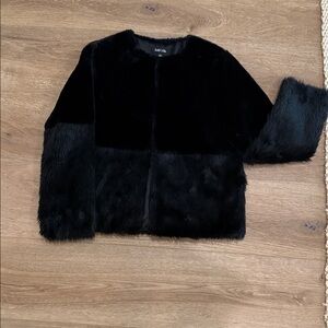 Black faux fur Jacket